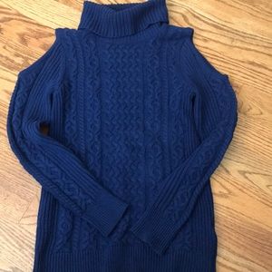 Cold shoulder sweater
